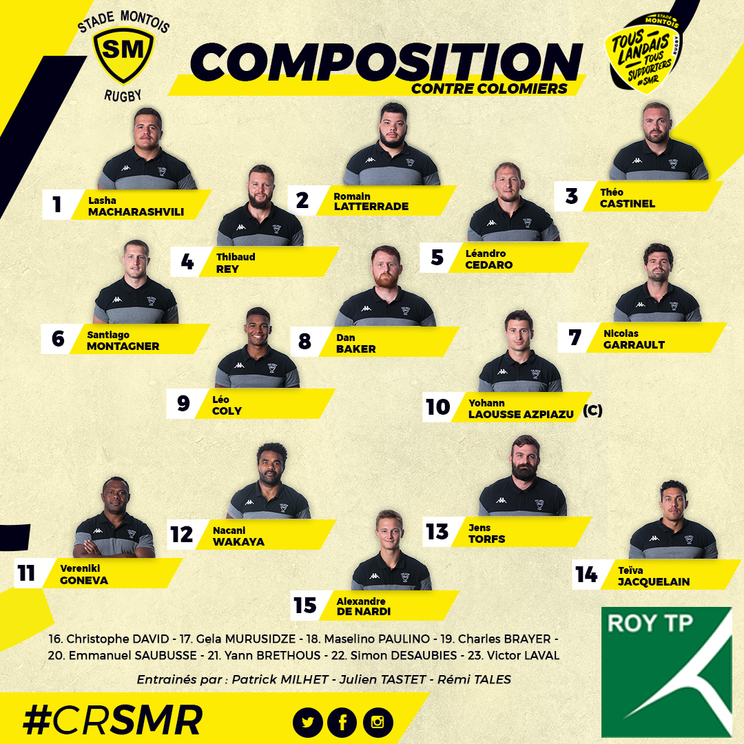 Composition Colomiers vs SMR